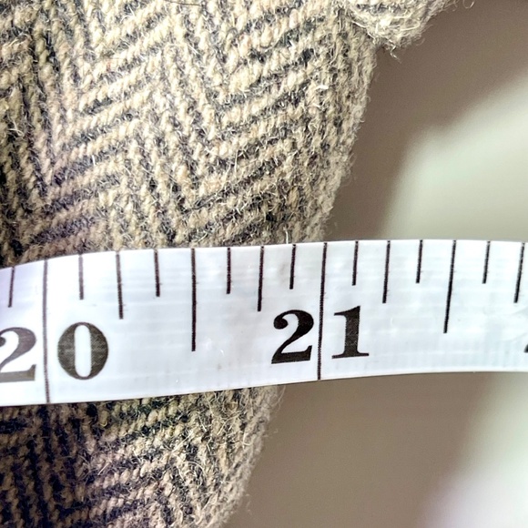 Ben Sherman Brown Herringbone Wool Blend Blazer Suit Jacket Sport Coat Mens XL - Picture 11 of 16